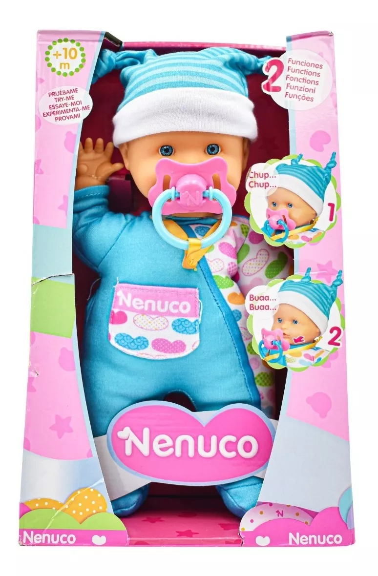 1pza Bebé nenuco de juguete con portabebé, variedad de colores / sweet baby